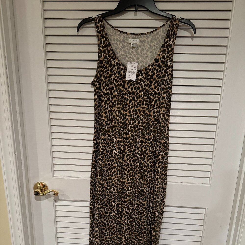 NWT- Stylish leopard print tank top dress Size xx small